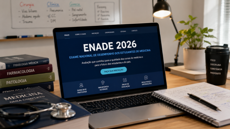 Enamed 2026: inscrições terminam no fim de junho e podem definir o futuro de quem se forma em medicina