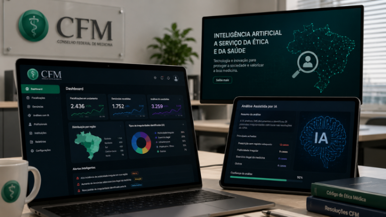 CFM lança inteligência artificial para fiscalizar a prática médica em todo o país CFM lança inteligência artificial para fiscalizar a prática médica em todo o país